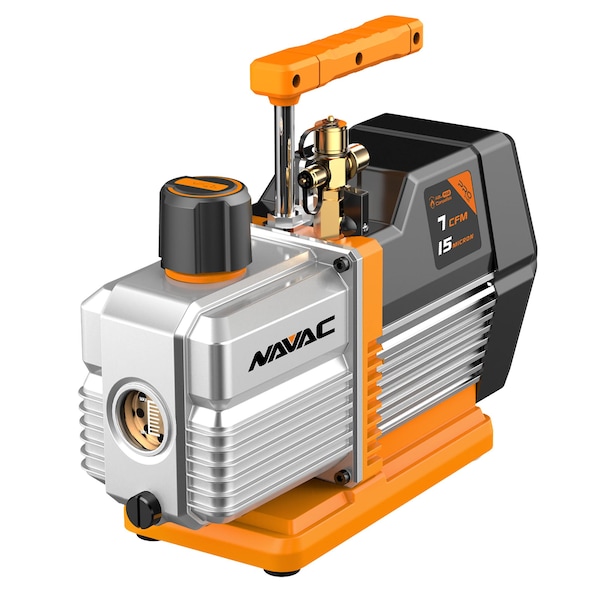 Navac Vacuum Pump, 7 CFM, 2-Stage, 15 Microns, A2L Refrigerants NP7DP2 - main